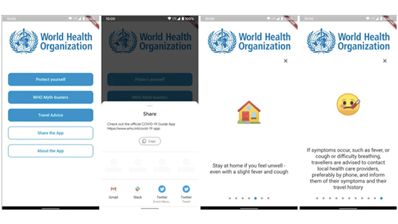 WHO推出官方疫情APP：推送新聞警報 幫助自我診斷